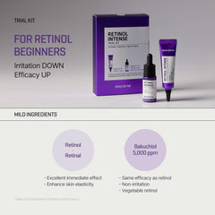 SOME BY MI Retinol Intense Trial Kit - Serum and Eye Cream, 0.33Oz - Mild Korean 0.1% Retinol Face Serum and Eye Cream for Beginner - Skin Texture, Elasticity and Under Eye Care - Korean Skin Care