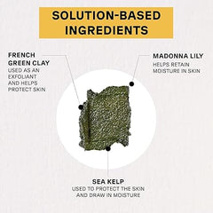 Acure Brightening Facial Scrub - Exfoliating Face Wash, Gentle Daily Scrubber & Exfoliator for Women & Men for Radiant Skin, Cleansing Wash with Sea Kelp & French Green Clay - 4 fl oz