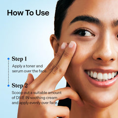 Torriden DIVE IN Hyaluronic Acid Soothing Cream 100ml (3.38 fl. oz) | Revitalizing Facial Moisturizer for Sensitive and Dry Skin | Hyaluronic Acid, Panthenol, Allantoin