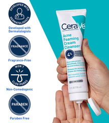 CeraVe Acne 4% Benzoyl Peroxide Foaming Cream Cleanser 150 ML