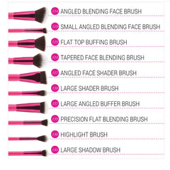 BH Cosmetics - Sculpt And Blend Fan Faves 10/Piece Brush Set