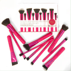 BH Cosmetics - Sculpt And Blend Fan Faves 10/Piece Brush Set
