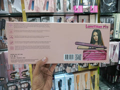 HST-302 ( PINK ) Studio Nano Lumi Titan Pro Gold Titanium Straightener For Radiant Frizz Free Hair ( Orignal )