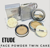 Etude Twin Cake 2in1 Compact Powder + Refill Combo ( 3/Shades Available )