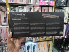 Remington R-9880 Wet 2 Straight Shine Rebounding Ultra Thin Digital Temperature Display Hair Straightener Machine