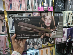 Remington R-9880 Wet 2 Straight Shine Rebounding Ultra Thin Digital Temperature Display Hair Straightener Machine