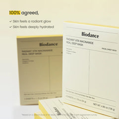 Biodance | Radiant Vita Niacinamide Real Deep Mask ( 4/Sheets Box )
