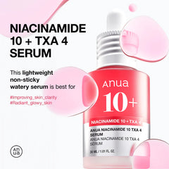 ANUA Niacinamide 10+ TXA-4 Serum For Brightening And Dark Spots 30ml