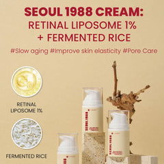 K-SECRET | SEOUL 1988 Cream : Retinal Liposome 1% + Fermented Rice 50ml