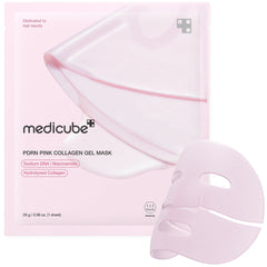 Medicube PDRN Pink Collagen Jelly Gel Face Sheet Mask ( 4/Sheets Box )
