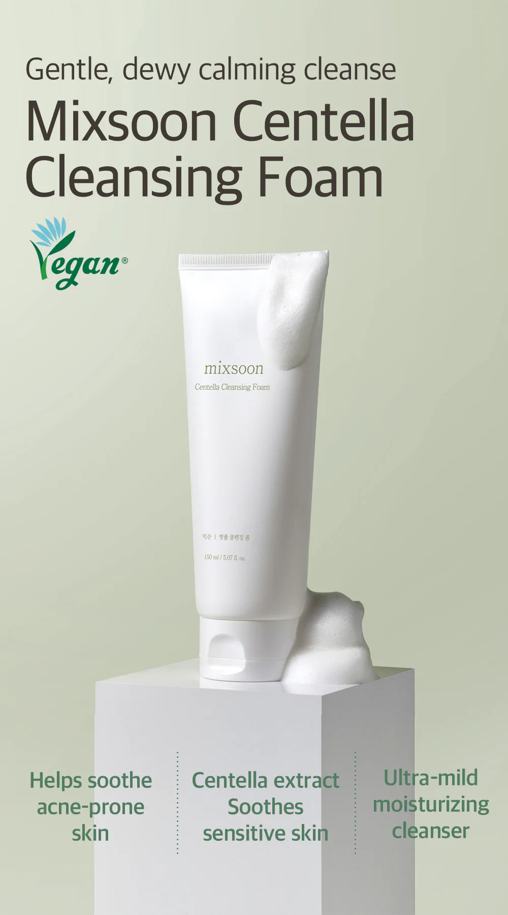 Mixsoon Centella Cleansing Foam 150ml