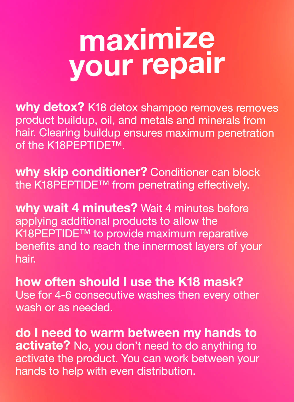 K18 Bio Mimetic Hair Science - Leave-In Molecular Repair Hair Mask