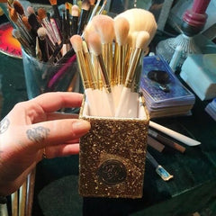 BH Cosmetics - There's Snowbody Like You 12/Piece Brush Set With Shimmer Gold Holder