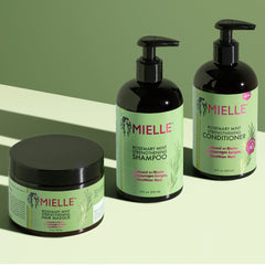 Mielle Rosemary Mint 3in1 Set ( Shampoo 355ml , Conditioner 355ml & Hair Mask 340g )