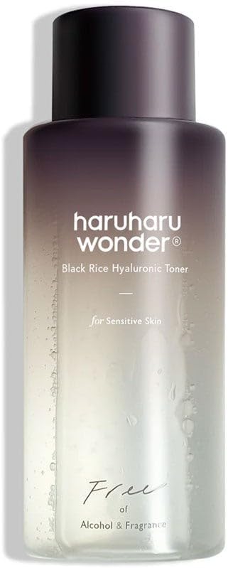 HARU HARU Wonder Black Rice Hyaluronic Toner for Sensitive Skin 5.1 fl.oz, Alcohol Free, Fragrance Free, Deep Hydration, Glass Skin, Korean Skincare, Vegan, Cruelty-Free