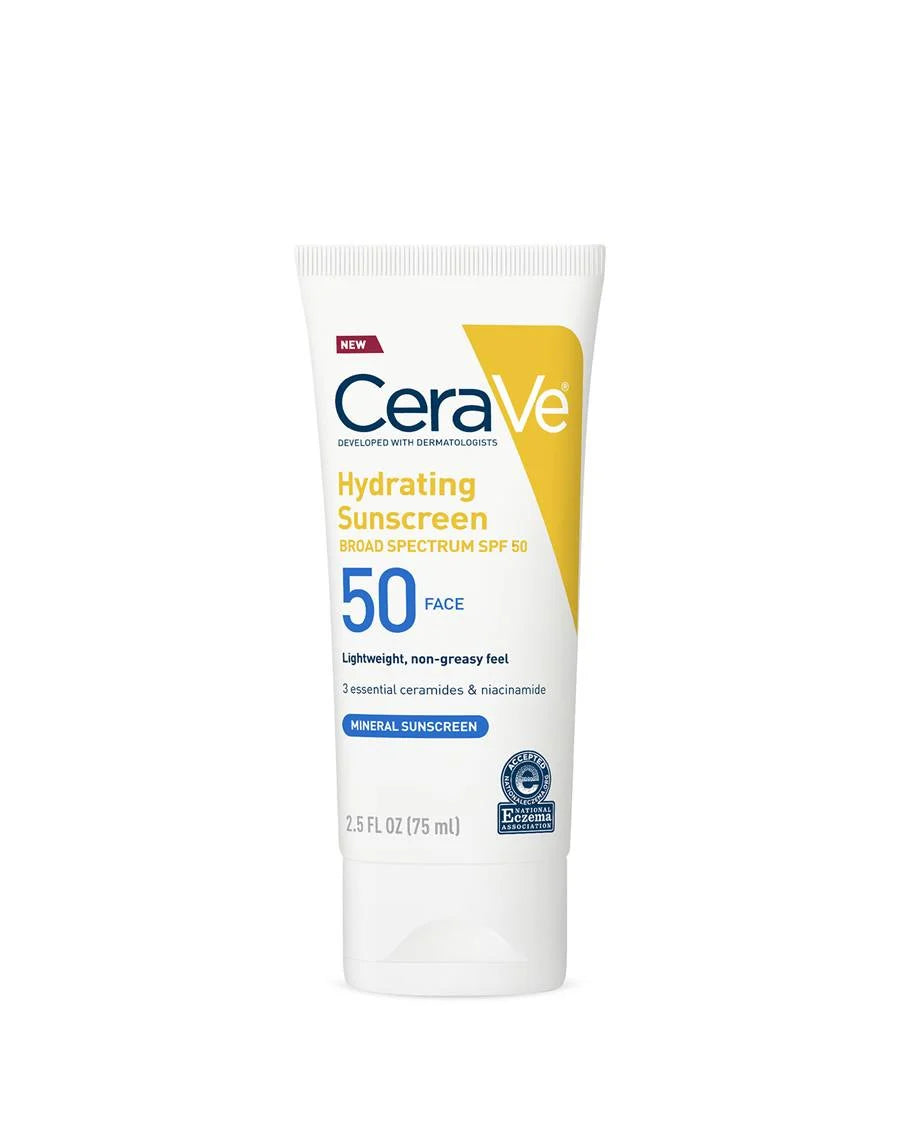 CeraVe Hydrating Mineral Sunscreen SPF 50 Face Lotion 75 ML