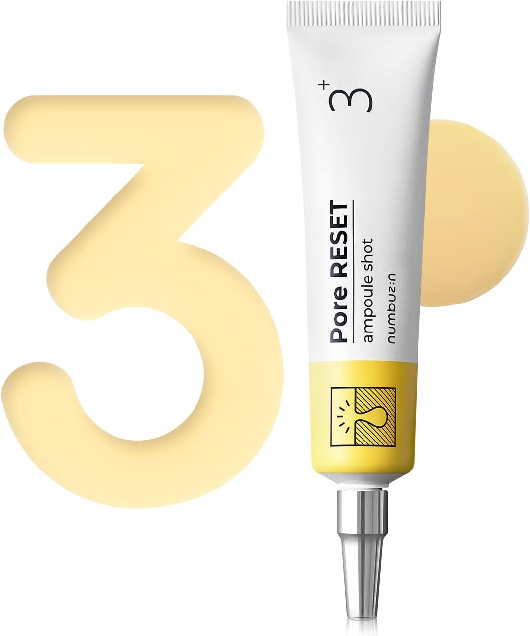 Numbuzin No.3 Pore Reset Ampoule Shot | Retinol, Silybin, Niacinamide, Adenosine, Saggy Pores, Excess Sebum | Korean Skin Care for Face