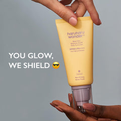 HARU HARU Wonder Black Rice Moisture Airyfit Daily Sunscreen 1.69-fl.oz - Velvet Finish, No White Cast, Hydrating, Moisturizing, Korean Skin Care, Vegan, Clean Beauty