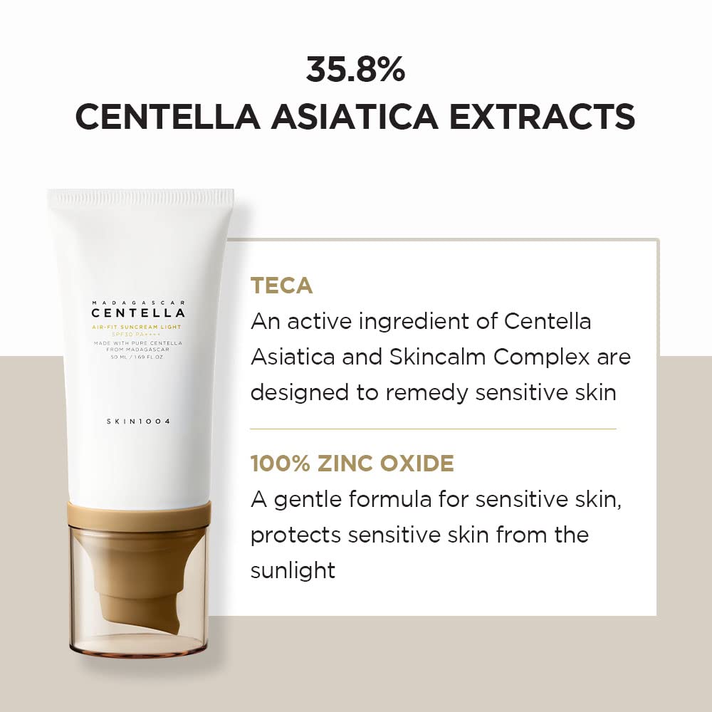 SKIN1004 Madagascar Centella Air-Fit Suncream Light SPF-30 PA+++ 50ml
