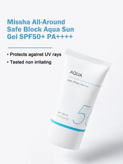 MISSHA All Around Safe Block Aqua Sun Gel SPF50/PA+++ (50ml)