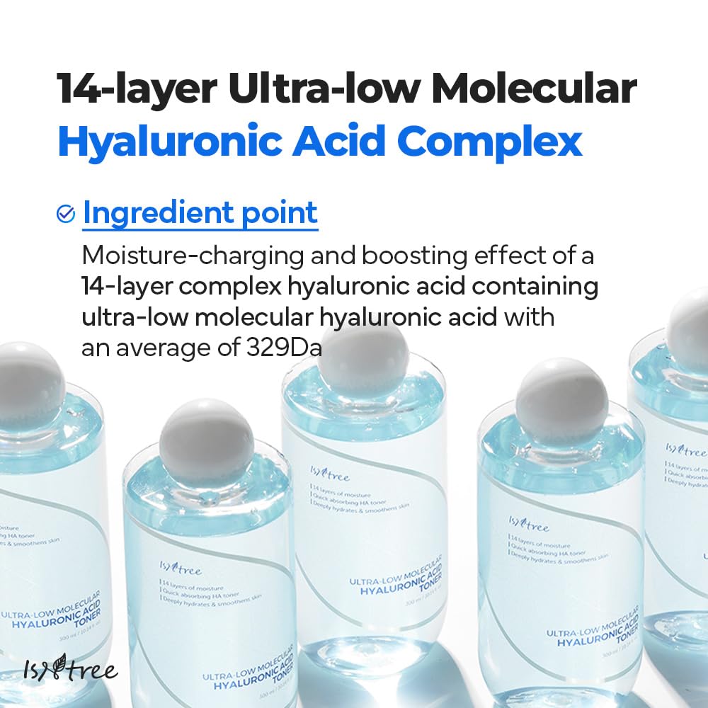 ISNTREE Ultra-Low Molecular Hyaluronic Acid Toner 300ml