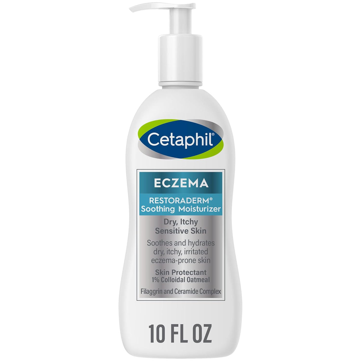 Cetaphil Restoraderm Soothing Moisturizer - 10 fl oz | 24Hr Hydration for Dry, Itchy, Irritated Skin