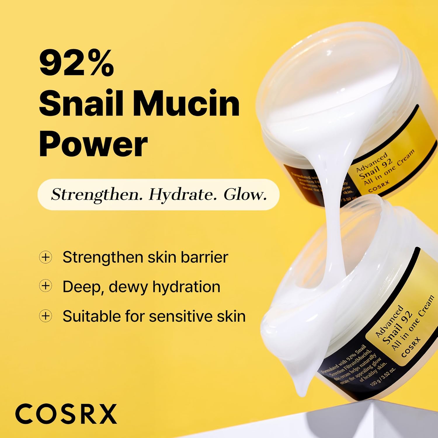 COSRX Snail Mucin 92% Face Moisturizer 100g