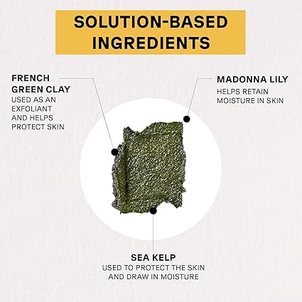 Acure Brightening Facial Scrub - Exfoliating Face Wash, Gentle Daily Scrubber & Exfoliator for Women & Men for Radiant Skin, Cleansing Wash with Sea Kelp & French Green Clay - 4 fl oz