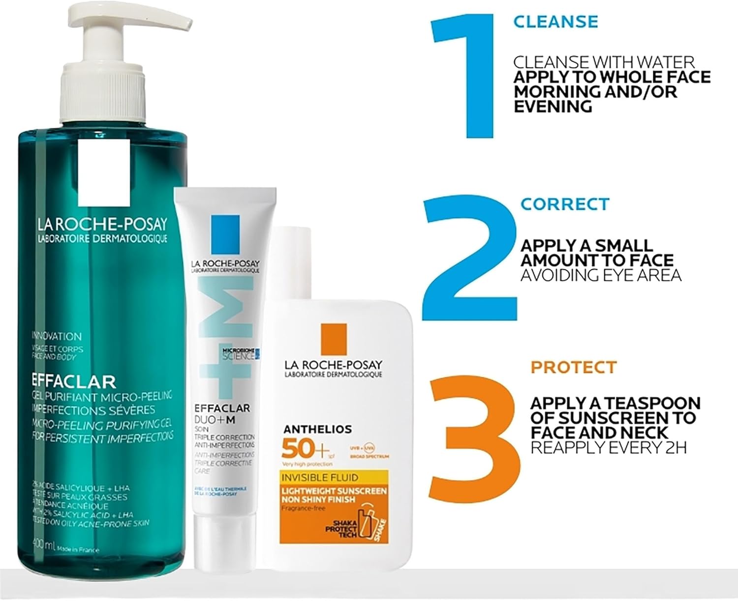 LA ROCHE POSAY EFFACLAR Gel Purifiant Micro-Peeling Gel 400ml