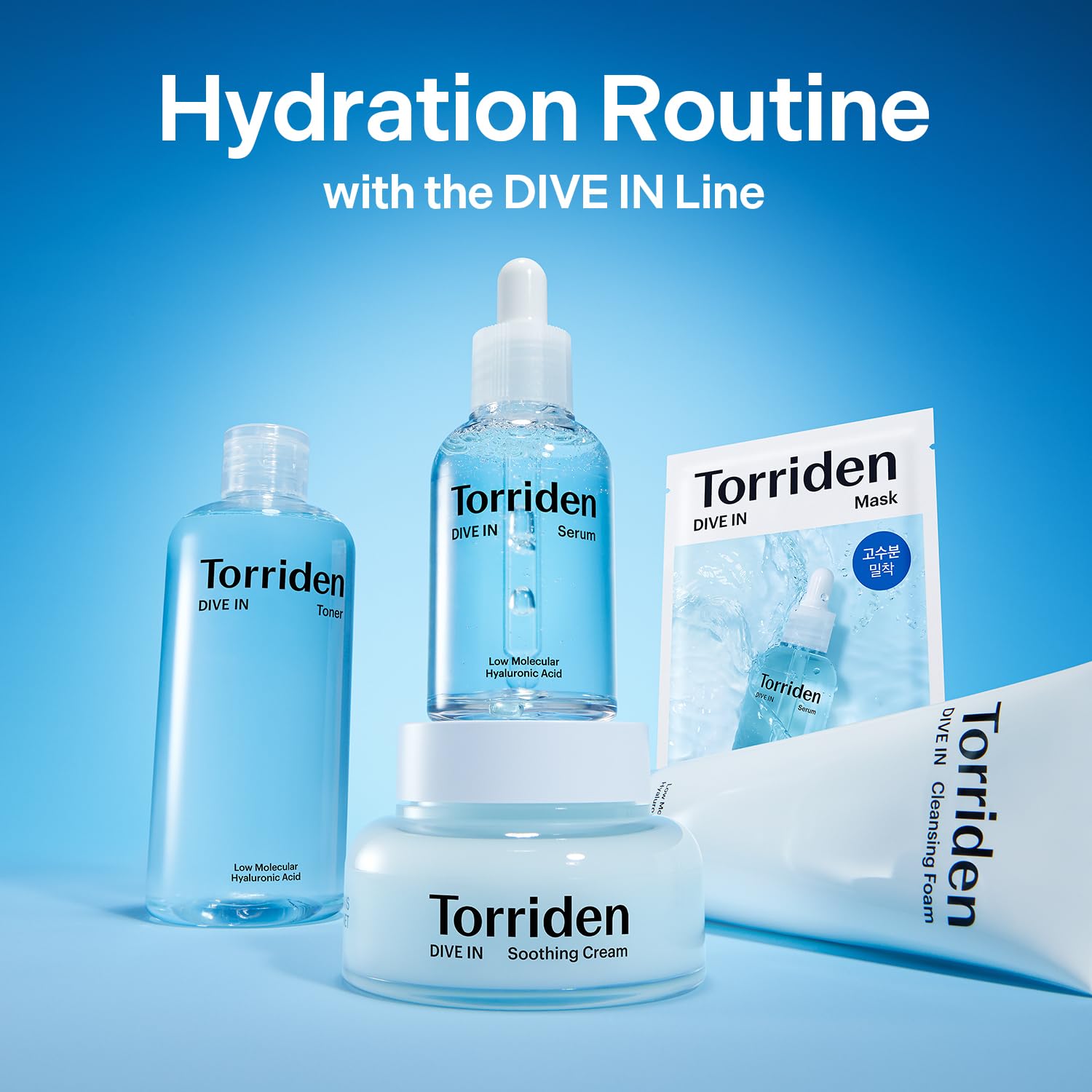 Torriden DIVE IN Cream 80ml (2.71 fl. oz.) | Facial Moisturizer for Sensitive, Oily Skin | Lightweight and Moistrul Creamy Texture | Hyaluronic Acid Cream, Allantoin
