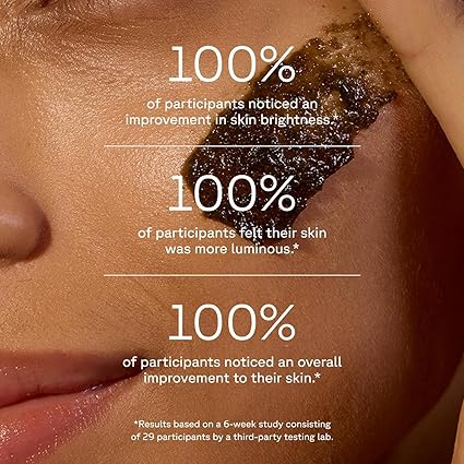 Acure Brightening Facial Scrub - Exfoliating Face Wash, Gentle Daily Scrubber & Exfoliator for Women & Men for Radiant Skin, Cleansing Wash with Sea Kelp & French Green Clay - 4 fl oz