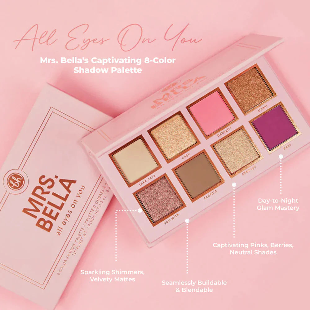 BH Cosmetics Mrs. Bella All Eyes On You - 8/Color Eyeshadow Palette