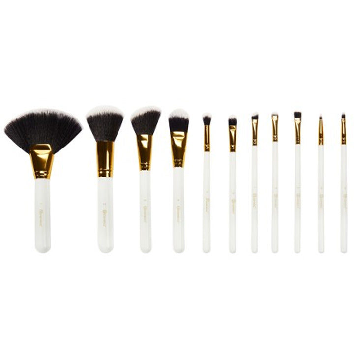 BH Cosmetics - Dot Collection 11/piece Brush Set With Button Holder