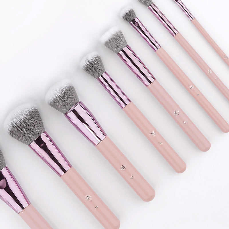 BH Cosmetics - Opallusion Dreamy 8/Piece Brush Set With Crystal Zip Bag
