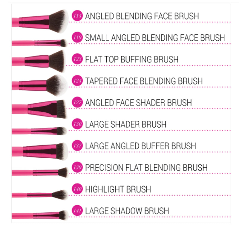 BH Cosmetics - Sculpt And Blend Fan Faves 10/Piece Brush Set