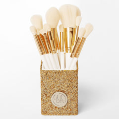 BH Cosmetics - There's Snowbody Like You 12/Piece Brush Set With Shimmer Gold Holder