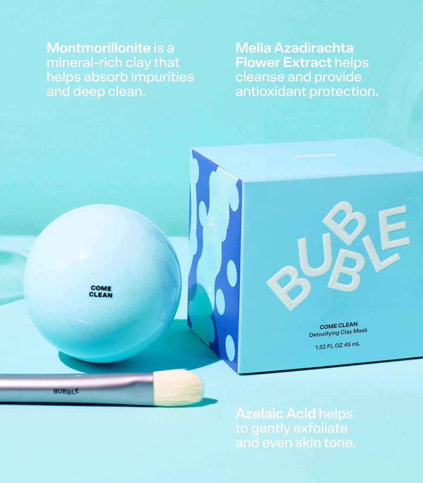 Bubbles Skin Care Come Clean Detoxifying Clay Mask 45ml
