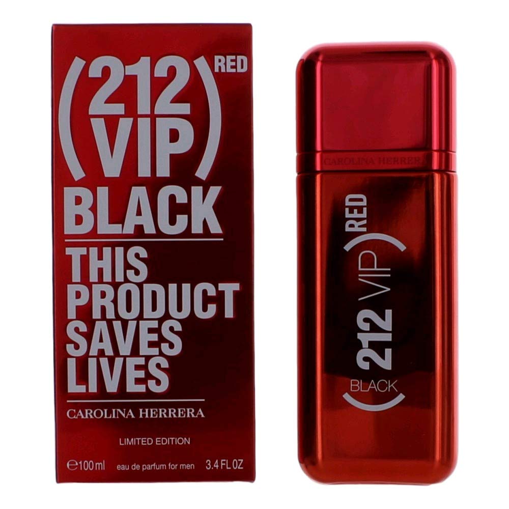 Carolina Herrera 212 VIP Red Black Eau De Parfum, Fragrance For Men 100ml