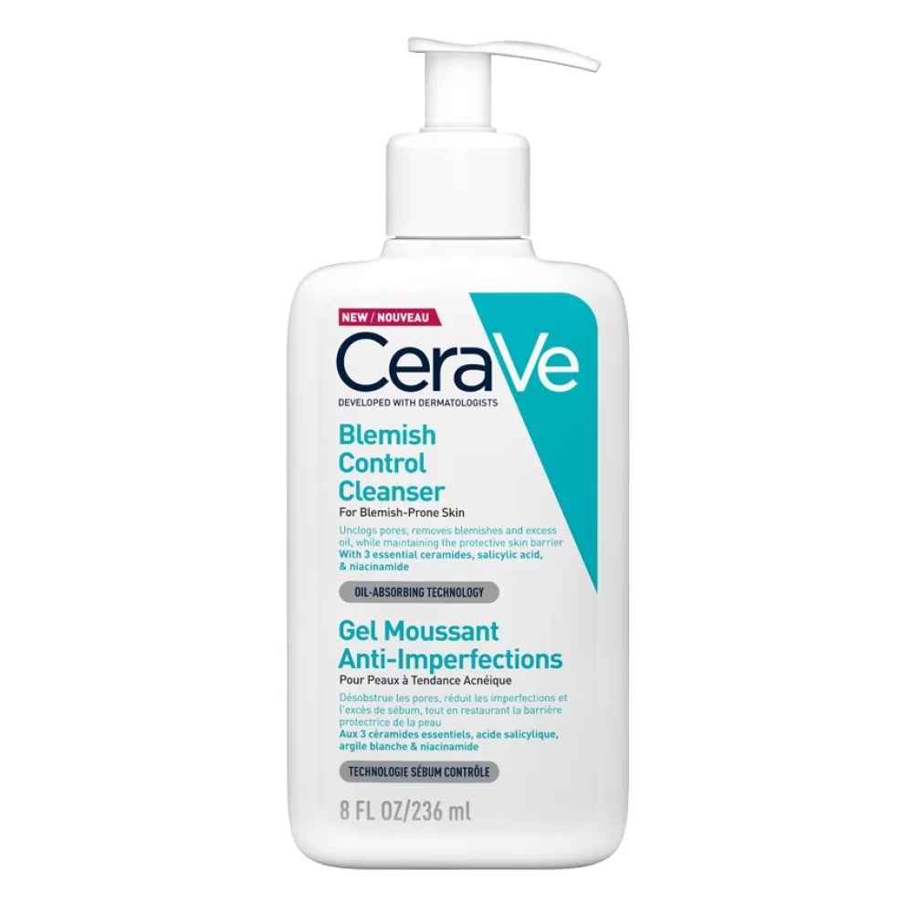Cerave - Blemish Control Face Cleanser 2% Salicylic Acid & Niacinamide For Blemish-Prone Skin 236 ML