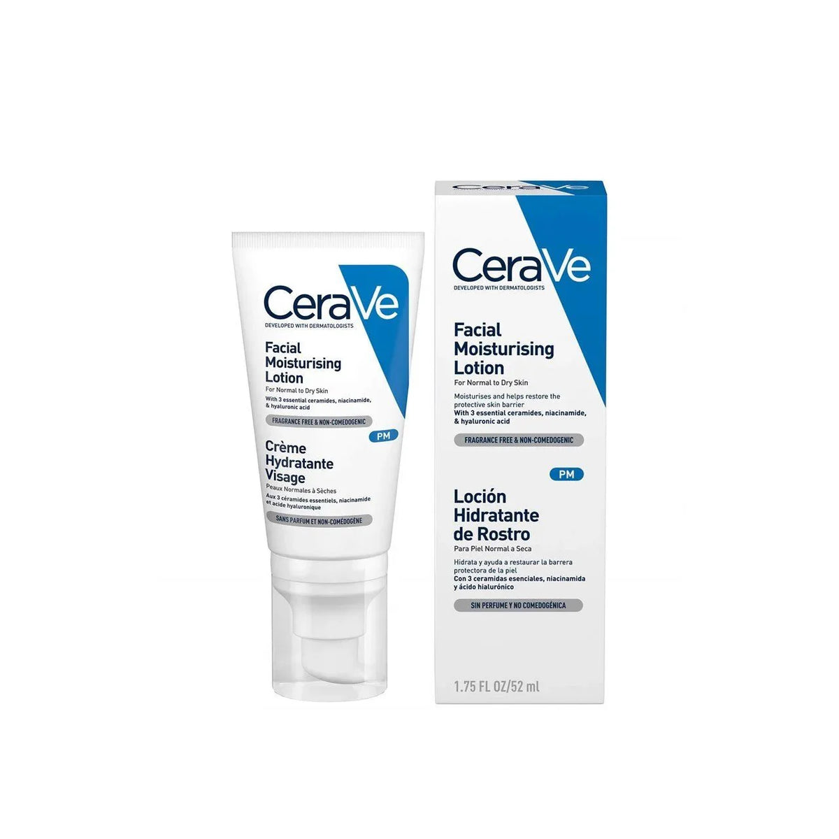 Cerave Creme Hydratante Visage Facial Moisturizing PM Lotion 52ML
