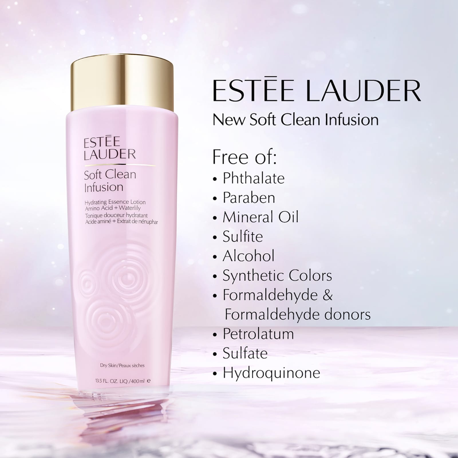 Estée Lauder Soft Clean Infusion Hydrating Essence Treatment Lotion 400ml