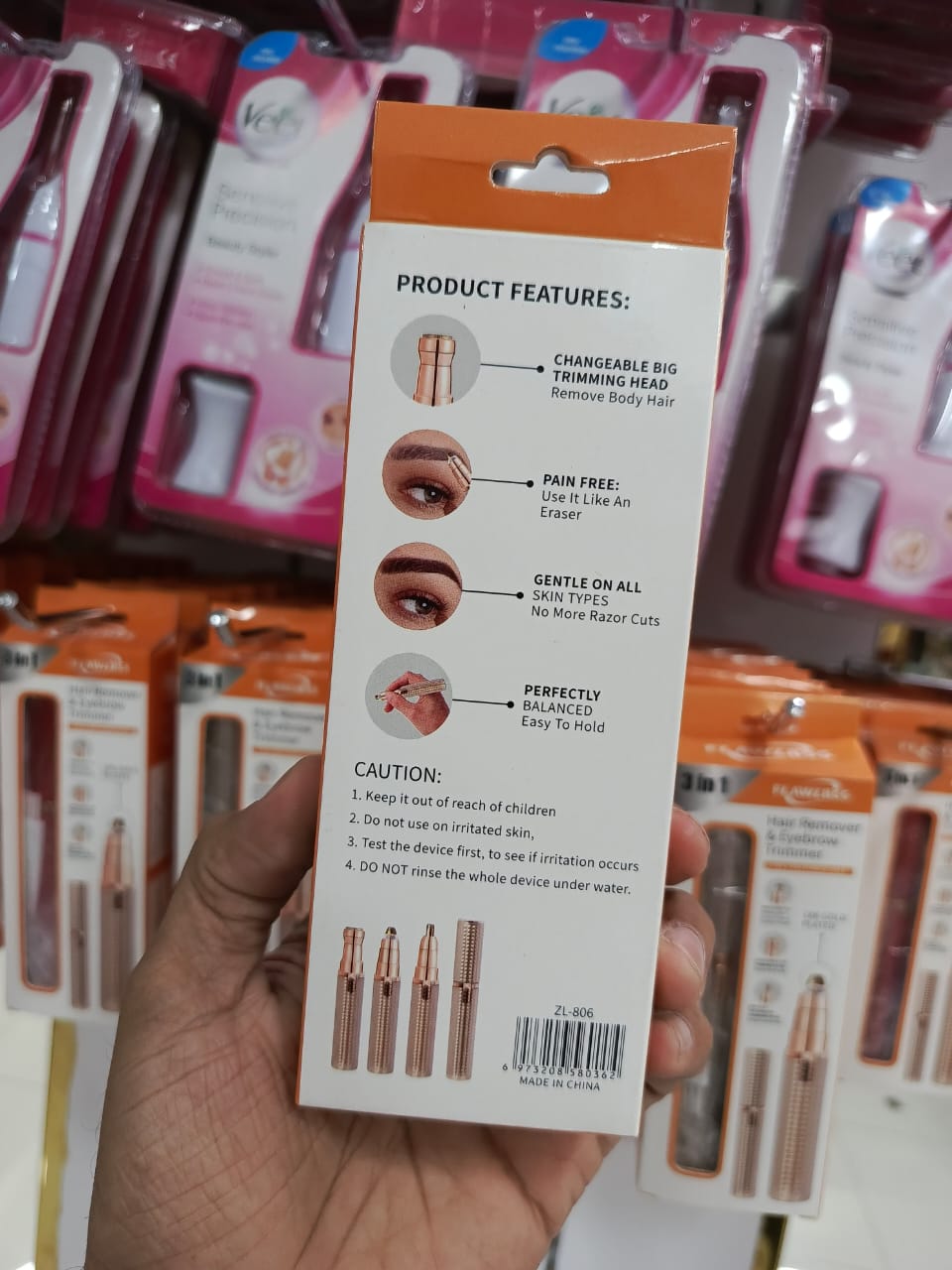 Flawlbss ZL-806 Hair Remover & Eye Brow Trimmer