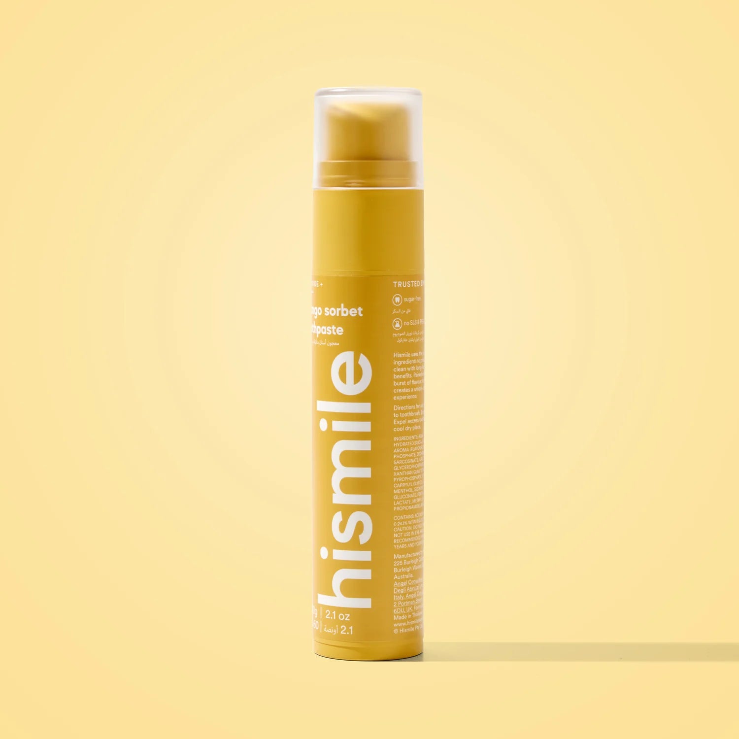 Hismile Mango Sorbet Flavoured Toothpaste 60g
