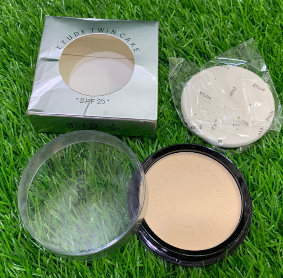 Etude Twin Cake SPF-25 Refill Compact Powder ( 3/Shades Available )