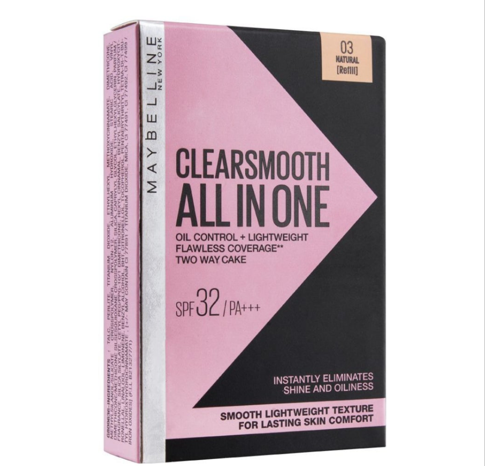 Maybelline Clear Smooth All In One Two Way Cake ( 4/Shades Available )