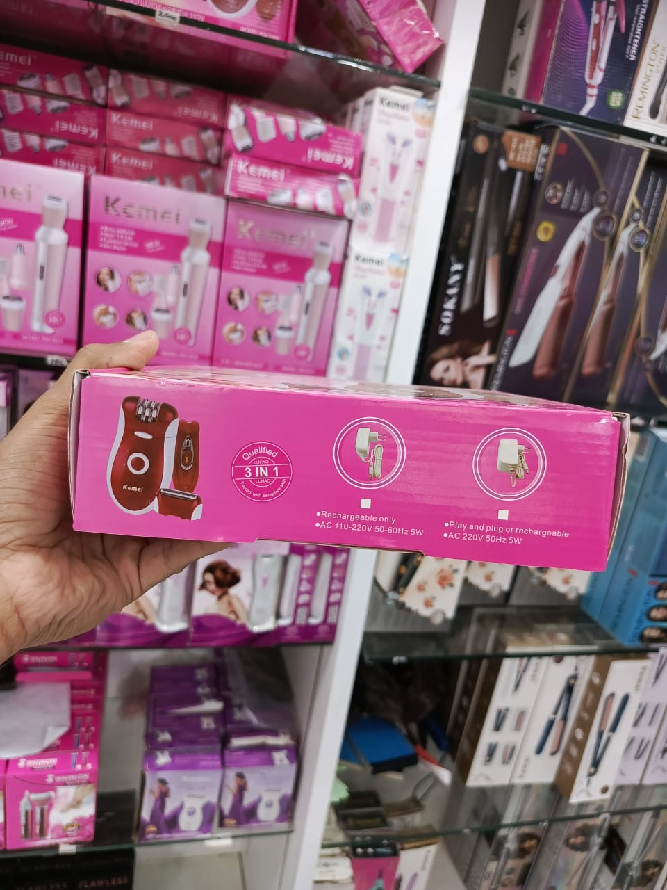 Kemei KM-3068 Epilator + Depilator Hair Removal Machine