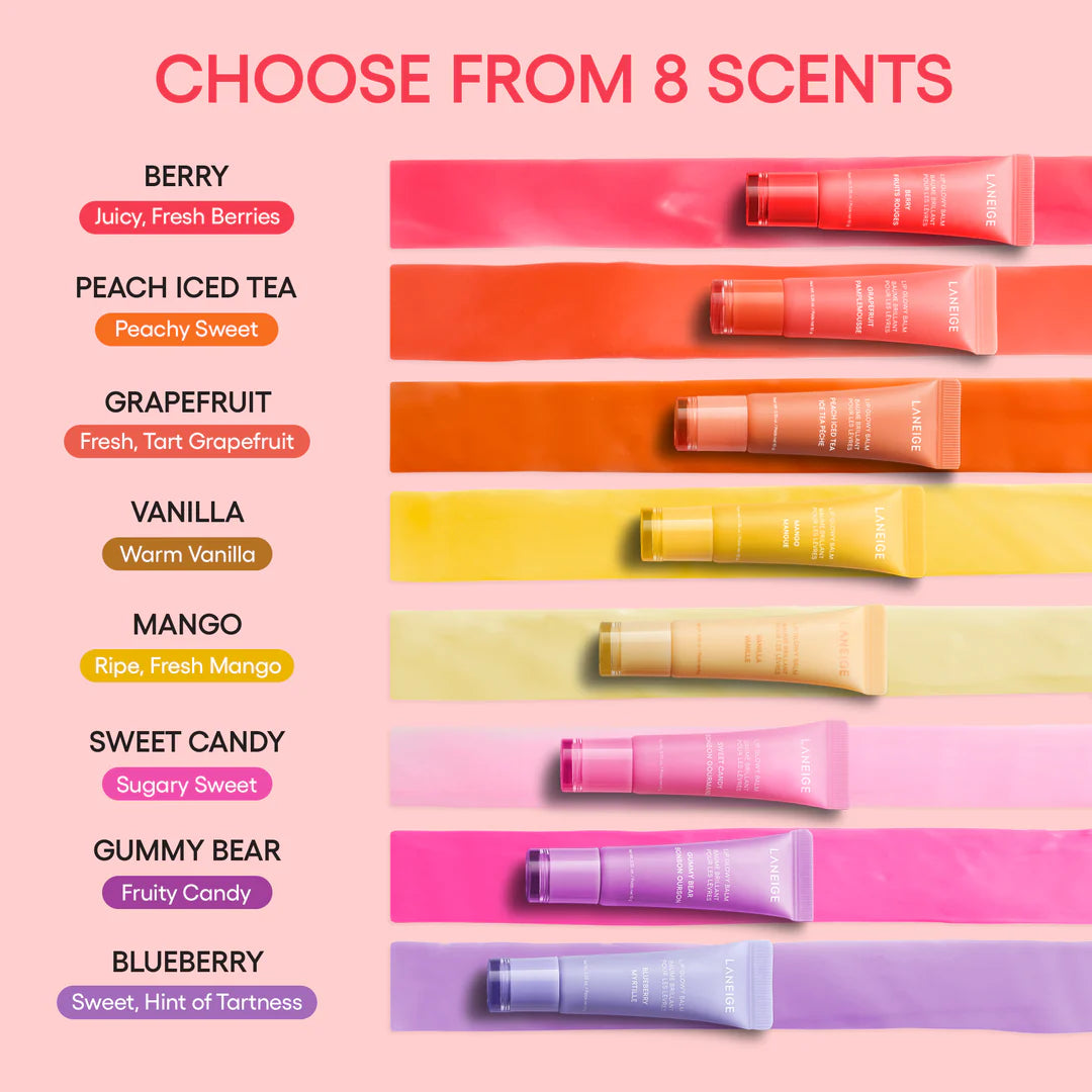 LANEIGE Lip Glowy Balm Moisturize & Nourish 3/Pcs Trio Box