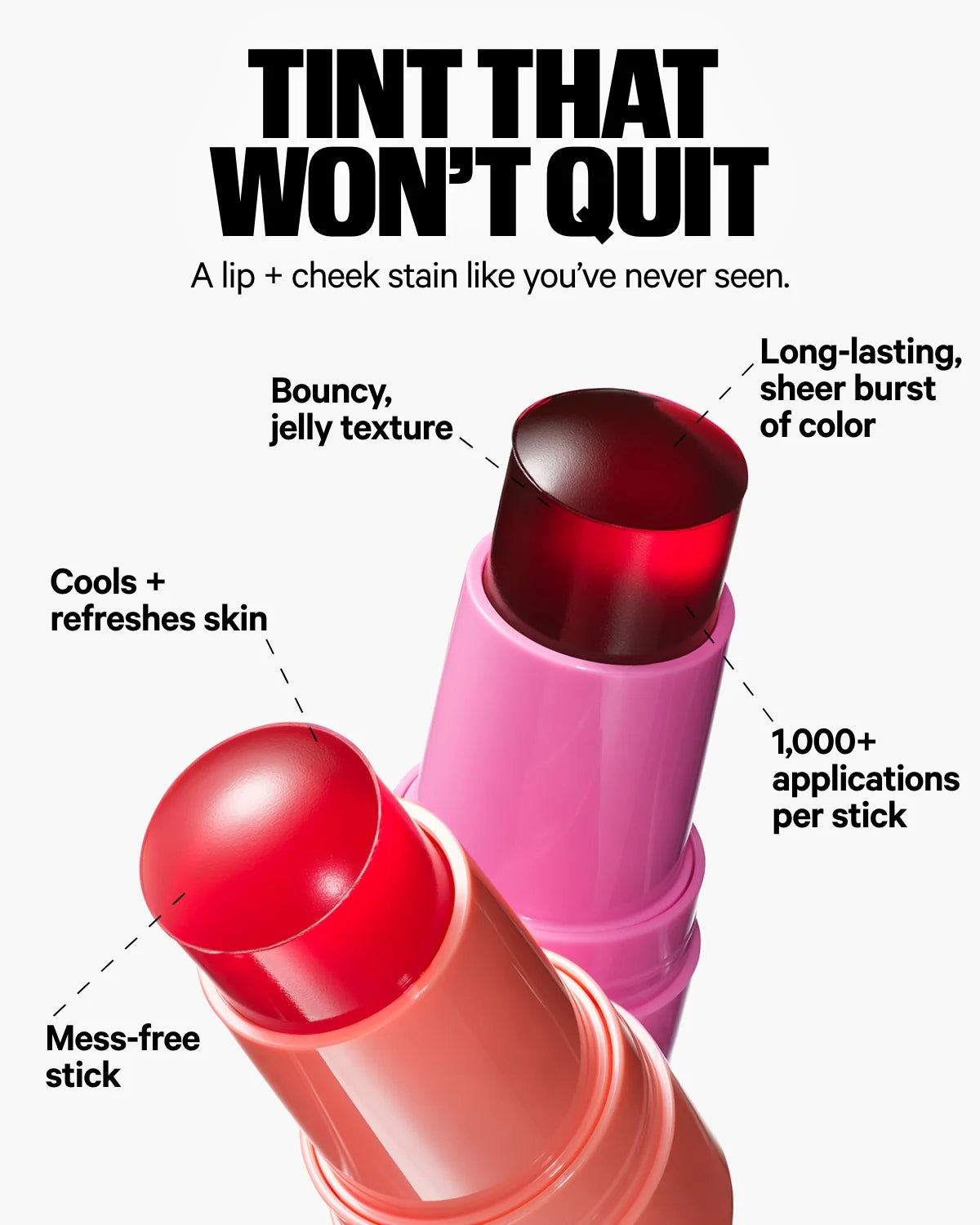 MILK Makeup Cooling Water Jelly Tint ( jelly blush + lip stain )