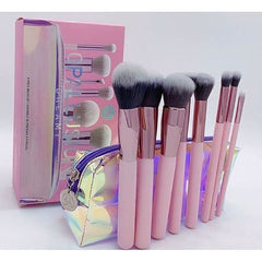 BH Cosmetics - Opallusion Dreamy 8/Piece Brush Set With Crystal Zip Bag