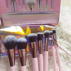 BH Cosmetics - Opallusion Dreamy 8/Piece Brush Set With Crystal Zip Bag